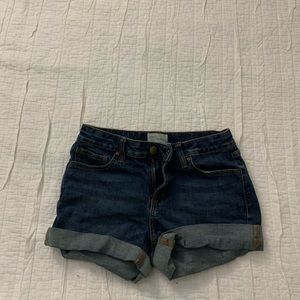 Super stretch blue Jean shorts